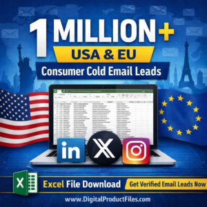 1 Million+ USA & EU Consumer Verified Email Leads Main Cover Image