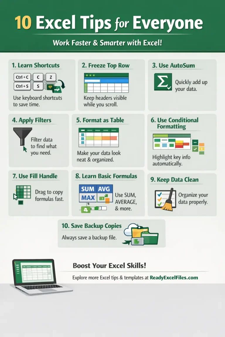 10 Excel Tips for Everyone to Work Faster and Smarter