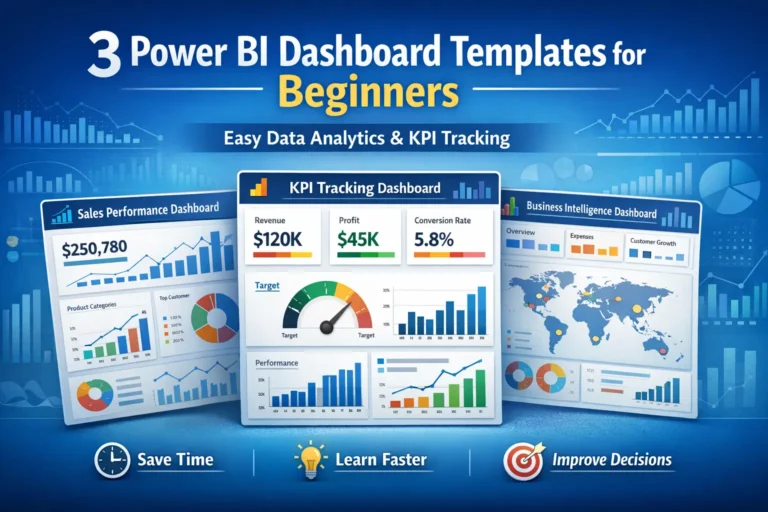 3 Beginner Power BI Dashboards for Business Intelligence Tutorial