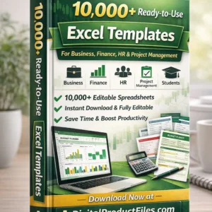 10000 ready to use Excel templates bundle for business finance HR project management spreadsheets