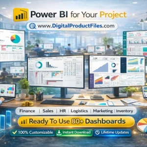 Power BI sales dashboard templates bundle with 80 plus ready-to-use business reporting dashboards