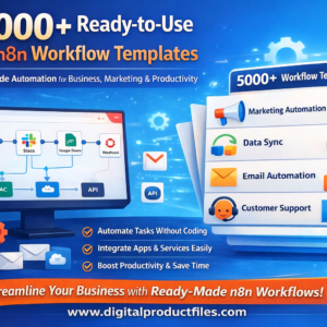 5000+ ready-to-use n8n automation workflow templates for business and marketing automation – no code n8n workflows by DigitalProductFiles.com