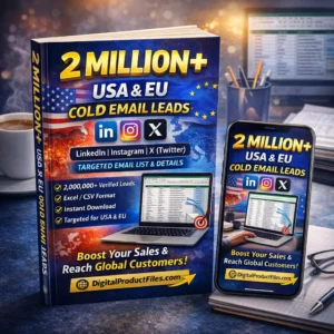 2 million USA and EU consumer cold email leads database from LinkedIn Instagram and X for email marketing and lead generation