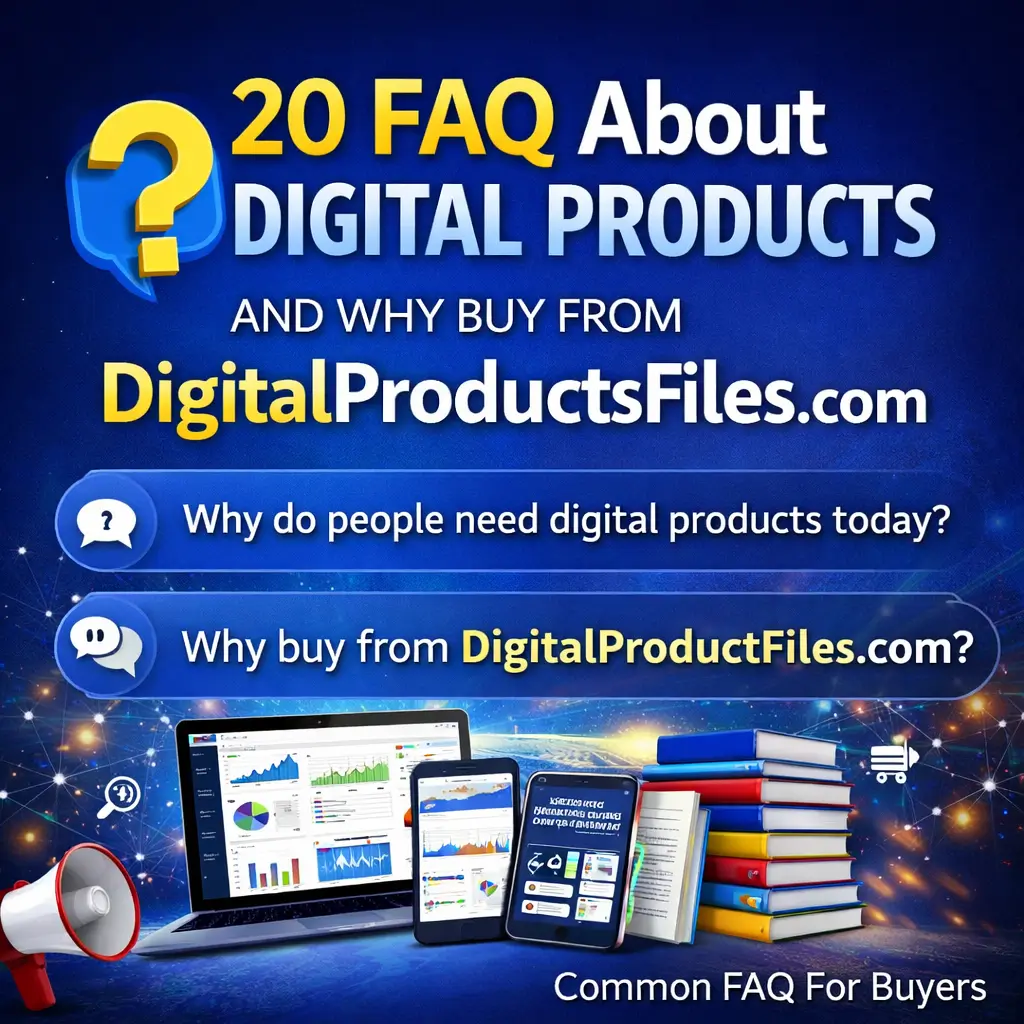 Why digital products are important and benefits of buying from DigitalProductFiles.com global digital marketplace