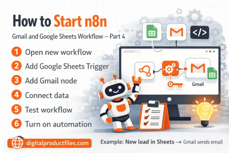 How to Start n8n: Use Gmail and Google Sheets Together – Part 4